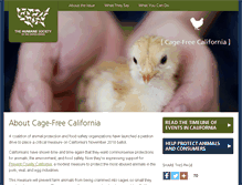 Tablet Screenshot of cagefreeca.com